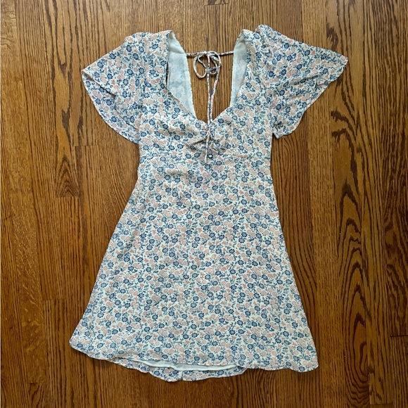 NWT Urban Outfitters  Spring Showers Floral Mini Dress Fit & Flare (M) - Picture 3 of 8